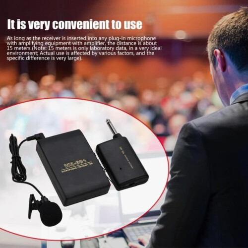 Wireless Microphone - XUY - WR601 - Black - Educational Amplification - Conference 1