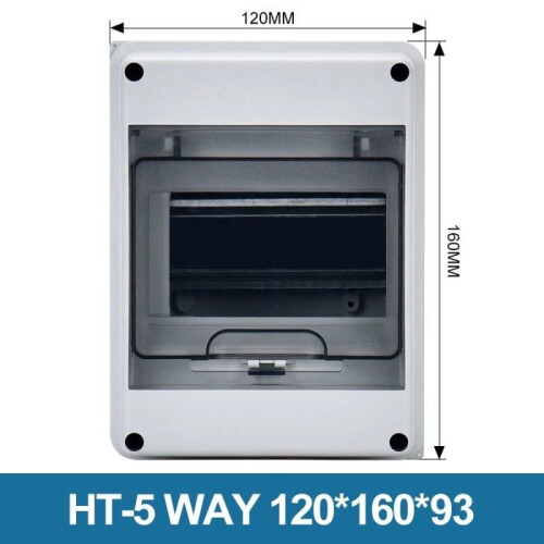 IP65 Waterproof Outdoor Electrical Enclosure, 5 Modules, Control Cabinet, Modular Junction Box (5 Way) 1