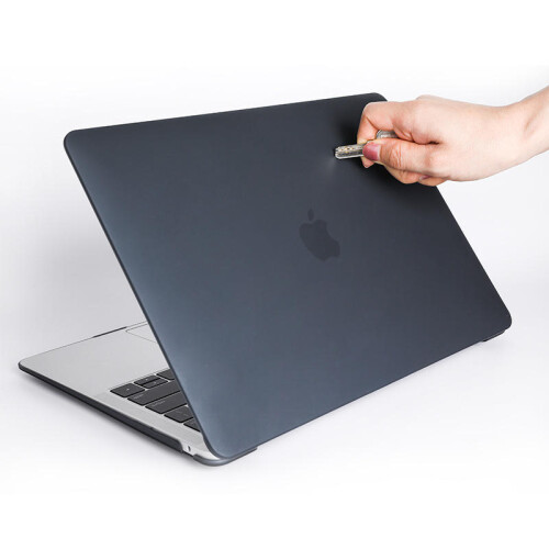 Laptop case with keyboard cover/USB dust plug Black 2