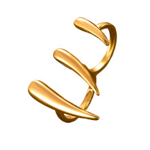 Trendy Long Bar Claw Rings Unique Design Gold Silver-Gold-color