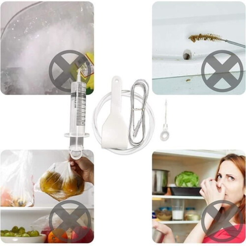 Refrigerator Cleaning Kit, Refrigerator Drain, Refrigerator Drain Hole, Fridge Cleaning Tools 2