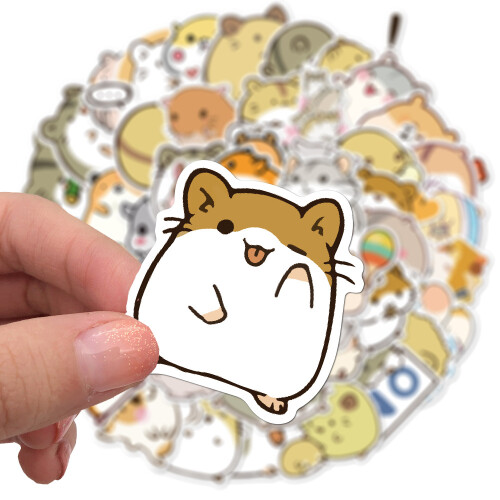 Hamster-Aufkleber, 50er-Pack MultiColor 2