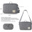 Stroller Organizer, Large Universal Stroller Bag, Stroller Accessories with Shoulder Strap, Gray 4