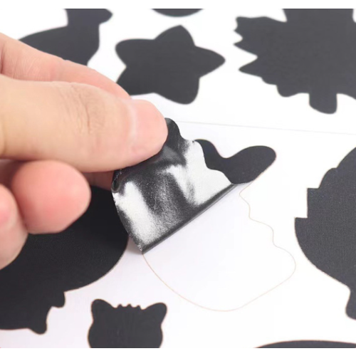 Remendos de reparo autoadesivos para roupas 10 folhas Black 1