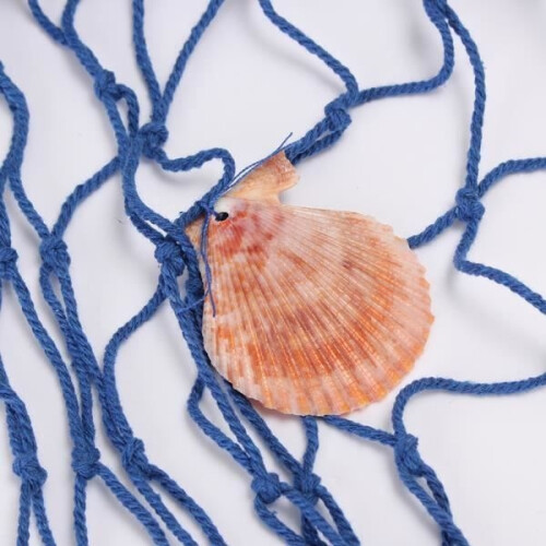 Fishing Net, Nautical Decoration, 150x200cm, BLUE 1