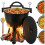 Enameled Cast Iron Cauldron 10L with Lid and Legs 1