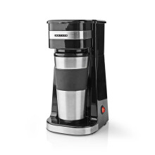 Kaffeemaschine für Einzelportionen, 0,4 l, 750 W, automatische Abschaltung, Schwarz