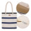 Waterproof 18L Beach Bag with Zipper and Inner Pocket 1