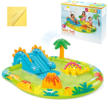 Children's Inflatable Water Playground with Slide and Sprinkler