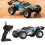 Auto telecomandata - Giocattolo auto da drifting RC con luci a LED - Scala 1/32 - Nera 3