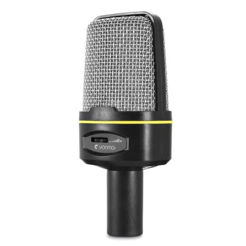 Yanmai dynamic condenser microphone with stand and microphone mount for MSN and Skype 2