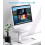 Monitor Riser Stand, Height Adjustable Metal Desktop Storage Organizer Compatible with TV, PC, Computer 2