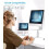 Monitor Riser Stand, Height Adjustable Metal Desktop Storage Organizer Compatible with TV, PC, Computer 3