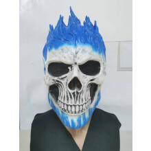 (Blue) New Halloween Ghost Rider Mask