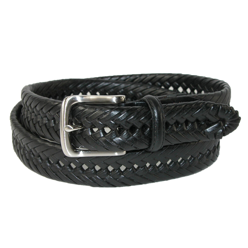 Tommy Hilfiger Men's Burnished Handlaced 32 Mm Belt