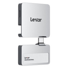 Lexar Professional Go Portable SSD with HUB 1TB, Ultra-Compact,Up to 1050MB/s Read and 1000MB/s Write, USB 3.2