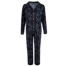 PJ Couture Women's Plus Size Star Print Pyjama Set