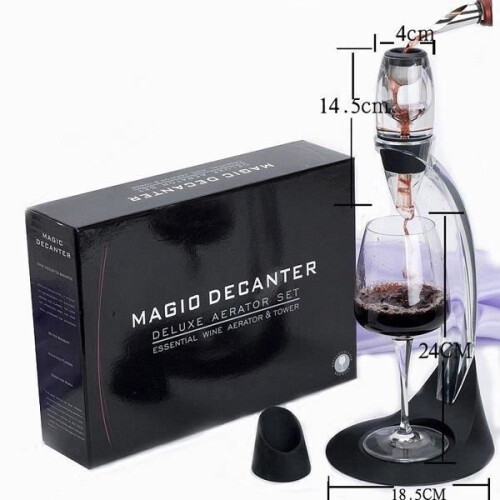 Excelvan Wine Decanter Aerator Luxury Complete Set with Filter, Stand, Tool, and Base for Wine 1