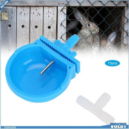 VGEBY 10Pcs Rabbit Feeder Waterer Anti-Bite Hanging Cup Drinking Water 2