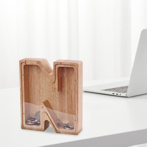 Sparschwein - N Holz-Buchstaben-Sparschwein 2