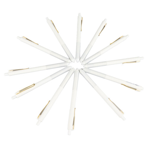 12er Pack Gelstifte 0.38mm schwarze Tinte Feinspitze