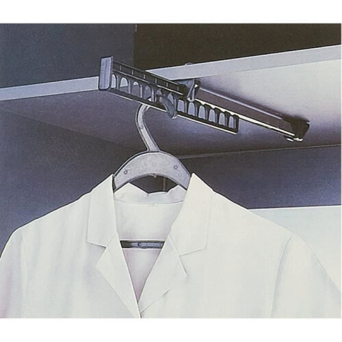 Keeper Pull-Out Wardrobe Clothes Rack for Hangers - Set of 2 - Black 1