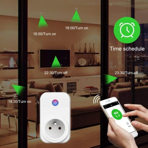 Smart Plug, WiFi Connected Plug Compatible with Android iOS Alexa Remote Controlled Smart Plug (2-Pack) 1