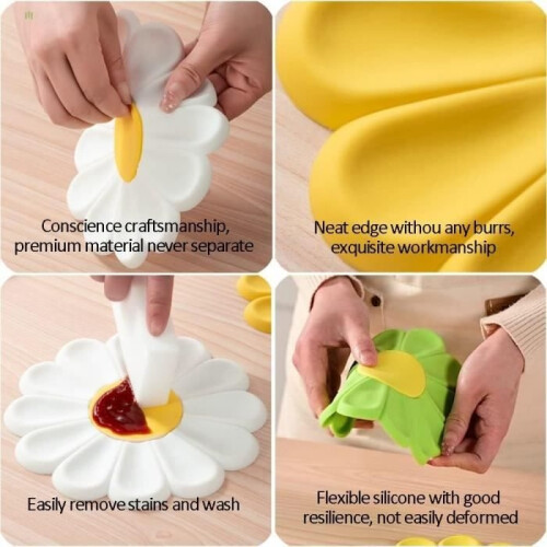 Silicone Trivets, Heat-Resistant Non-Slip Pot Holders for Kitchen 2