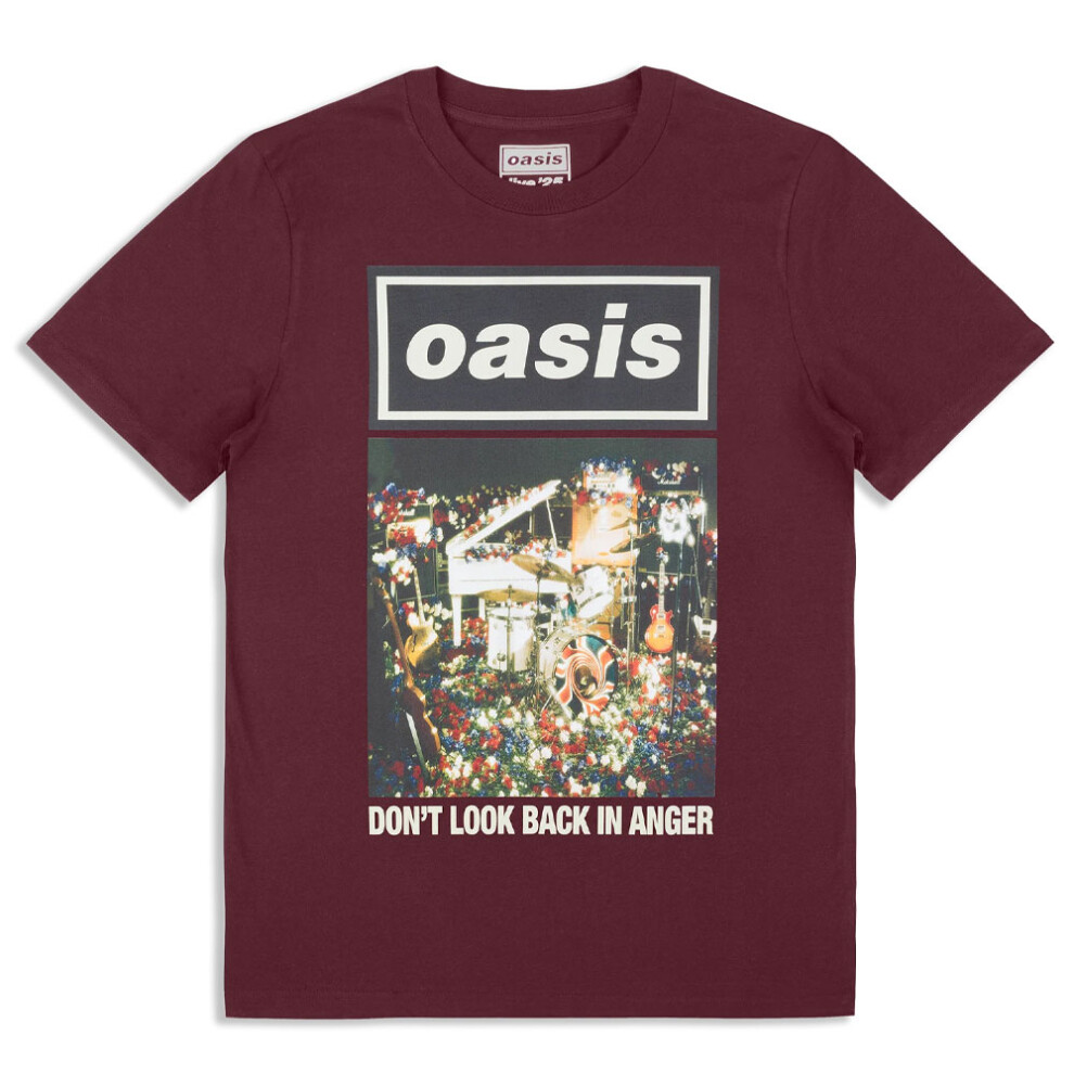 Oasis (Xxxl, Maroon) Dont Look Back In Anger Single T Shirt