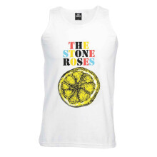 (L, White) The Stone Roses Lemon Multicolour Vest Top