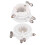 49mm White Tire Changer Coupler Rotary Valve, Air Control Valve 4