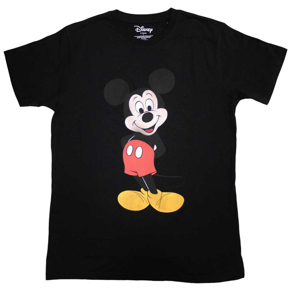 Disney (L, ) Mickey Mouse Stance T Shirt Black