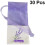 Pack of 30 empty lavender-scented sachets, resealable with drawstring, 30 units, light purple 3