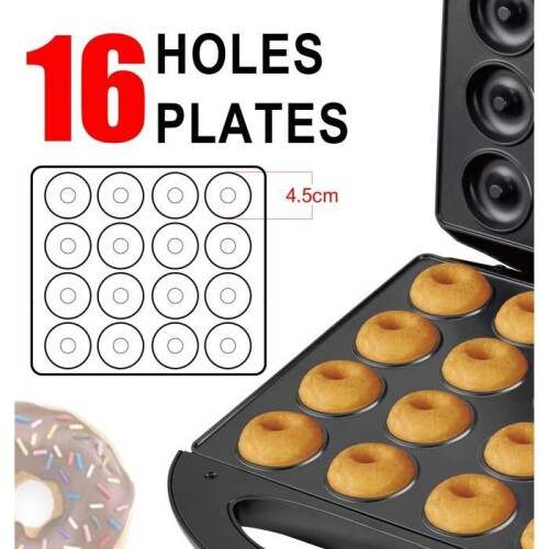 16-Hole Donut Maker 1400W 220V Electric Cake Pan, Breakfast Machine 1