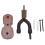 TMISHION Violin Hook, Black Walnut Wood Violin Hook Holder with Hooks 3