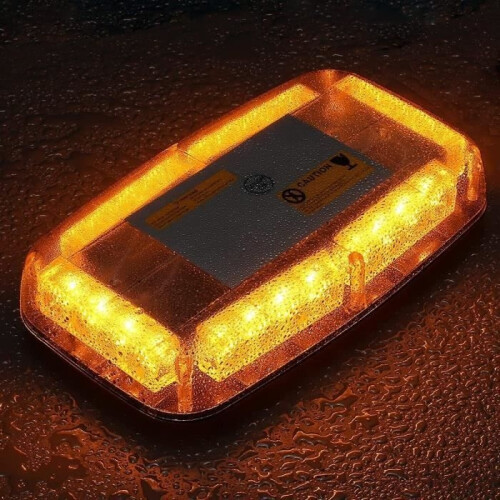 24-LED-Warnleuchte mit Dachblitzfunktion und Magnetfuß 1