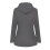 Women's Solid Outdoor Rain Jacket, Plus Size Waterproof with Hood, Windproof, Grey, Comforca 2