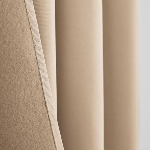 Beige Thermovorhang, 140 x 260 cm 2