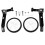 Stabilizer wheels, universal stabilizers adaptable for children's bicycles 16" - 22" (black) 2