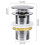 Standard-G 1 1/4 Basin Waste without Overflow, Universal Pop-Up Automatic Drain Plug 3