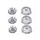 3-piece SH50/50 replacement blades compatible with Philips 5000 series electric shavers 2