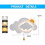 Children's wall light with switch, cloud-shaped wall light for bedroom, white 2
