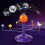 Solar System Planet Projector 8 Planets DIY Model Kits Voice Projector STEAM Education Gift 4