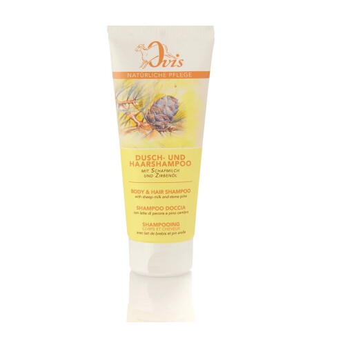 Ovis Dusch- und Haarshampoo 200 ml Schafmilch und Zirbe