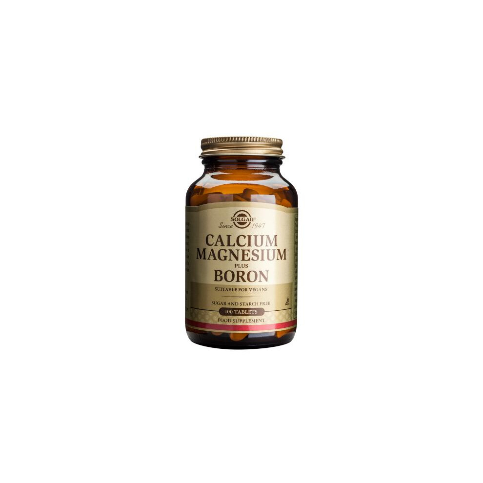 Solgar Calcium Magnesium Plus Boron Tablets, 100