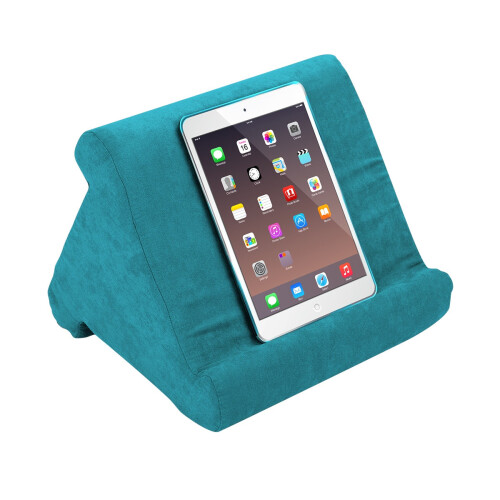 Orange Esel - Tablet-Kissen - Blau