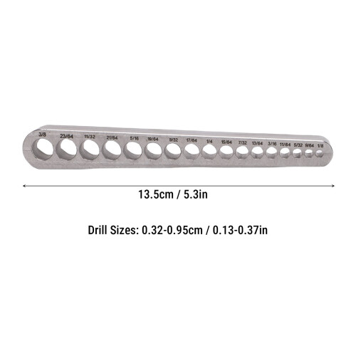 Bohrerführung Silber 0,32-0,95 cm, 13,5 cm 1