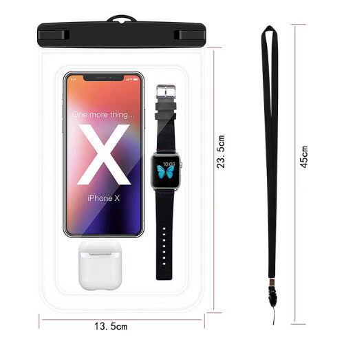 Große wasserdichte Handytasche IPX8 2er-Pack Black 2