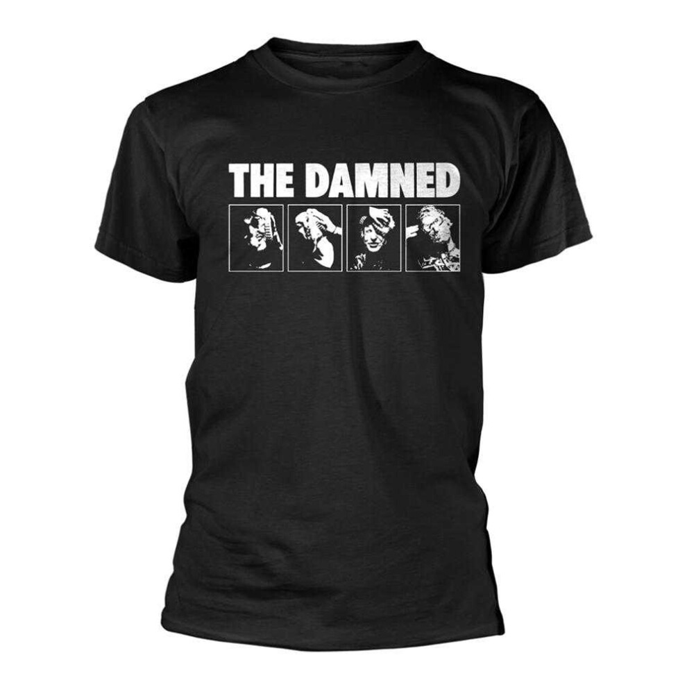The Damned (M, ) Unisex Adult Headshot T-Shirt Black