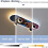 Plafonnier LED pour enfants en forme de skateboard, modèle A, à intensité variable avec télécommande, plafonnier 5